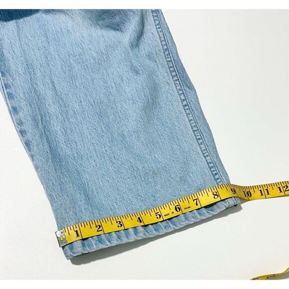 Madewell Light Wash Blue Stitched Strap Utility Pocket Denim Jumpsuit Size 14 - Picture 12 of 16